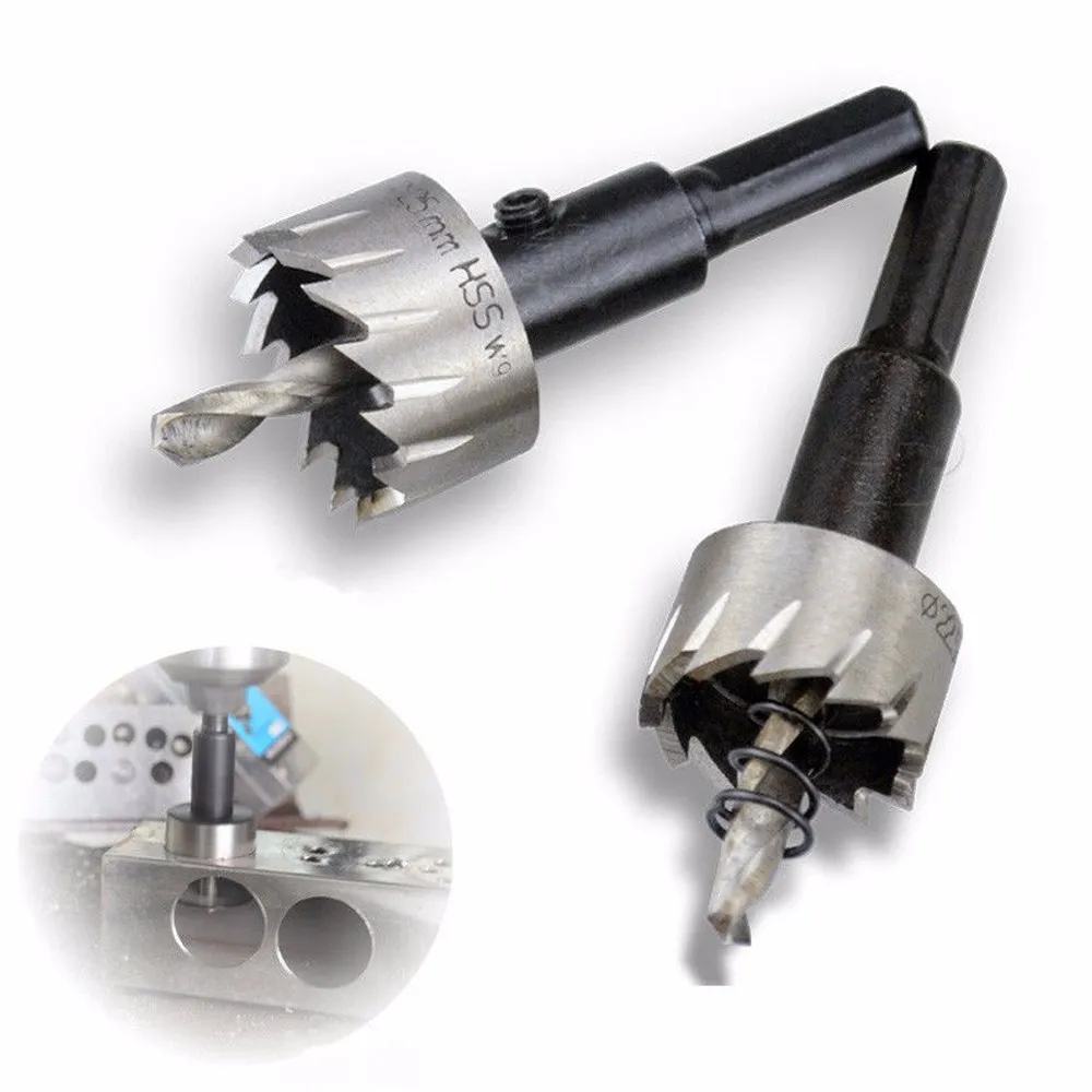 

5pc 16/18.5/20/25/30mm Carbide Tip HSS Drills Bit Hole Saw Set Stainless Steel Metal Alloy