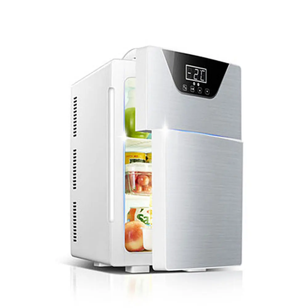 20L Kitchen Refrigerator Dual-Door Fridge Freezer Electric Refrigerator Household Rental Frigobar Dual-use Cold Frigidaire