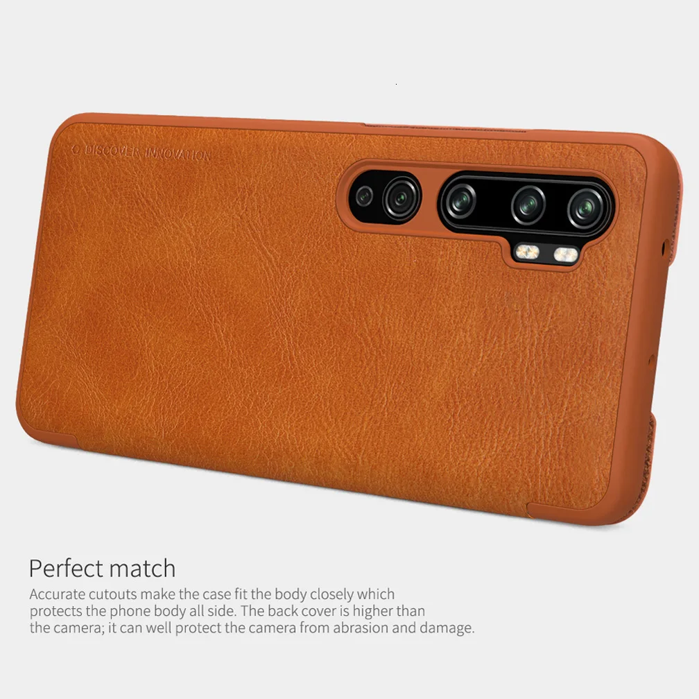Для Xiaomi mi Note 10/Note 10 Pro чехол Nillkin QIN Серия роскошный кожаный защитный чехол флип-чехол s для mi CC9 Pro