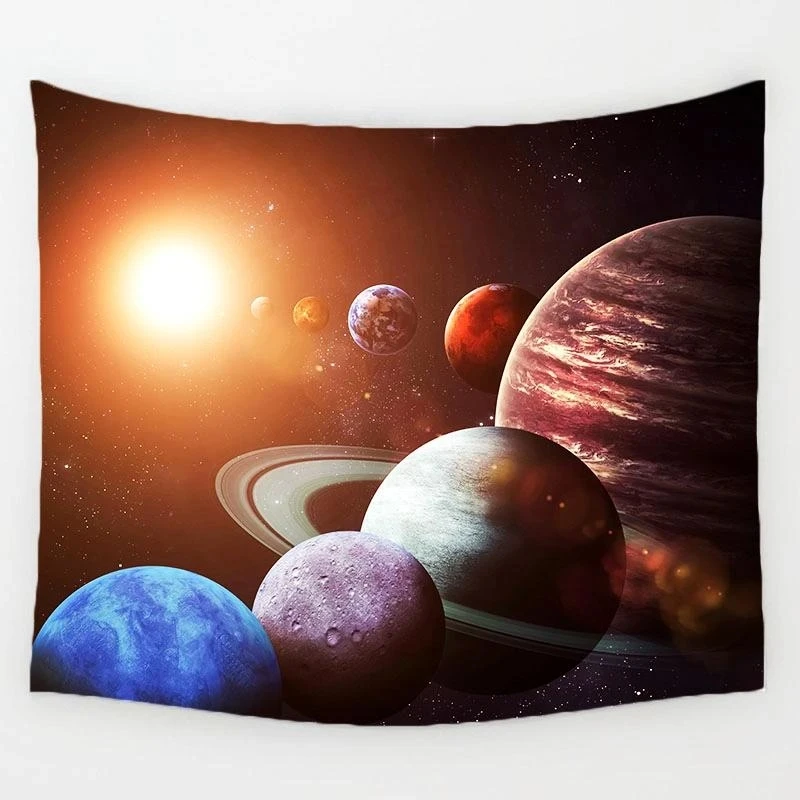

Solar System Tapestry Printed Wall Hanging Tapestry Polyester Tapestry Tarot Card Tapestry Wall Hanging Astrology Divination Bed
