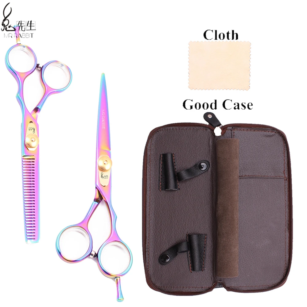 Ножницы для стрижки волос 5 дюймов японская сталь Mr Rabbit Парикмахерские