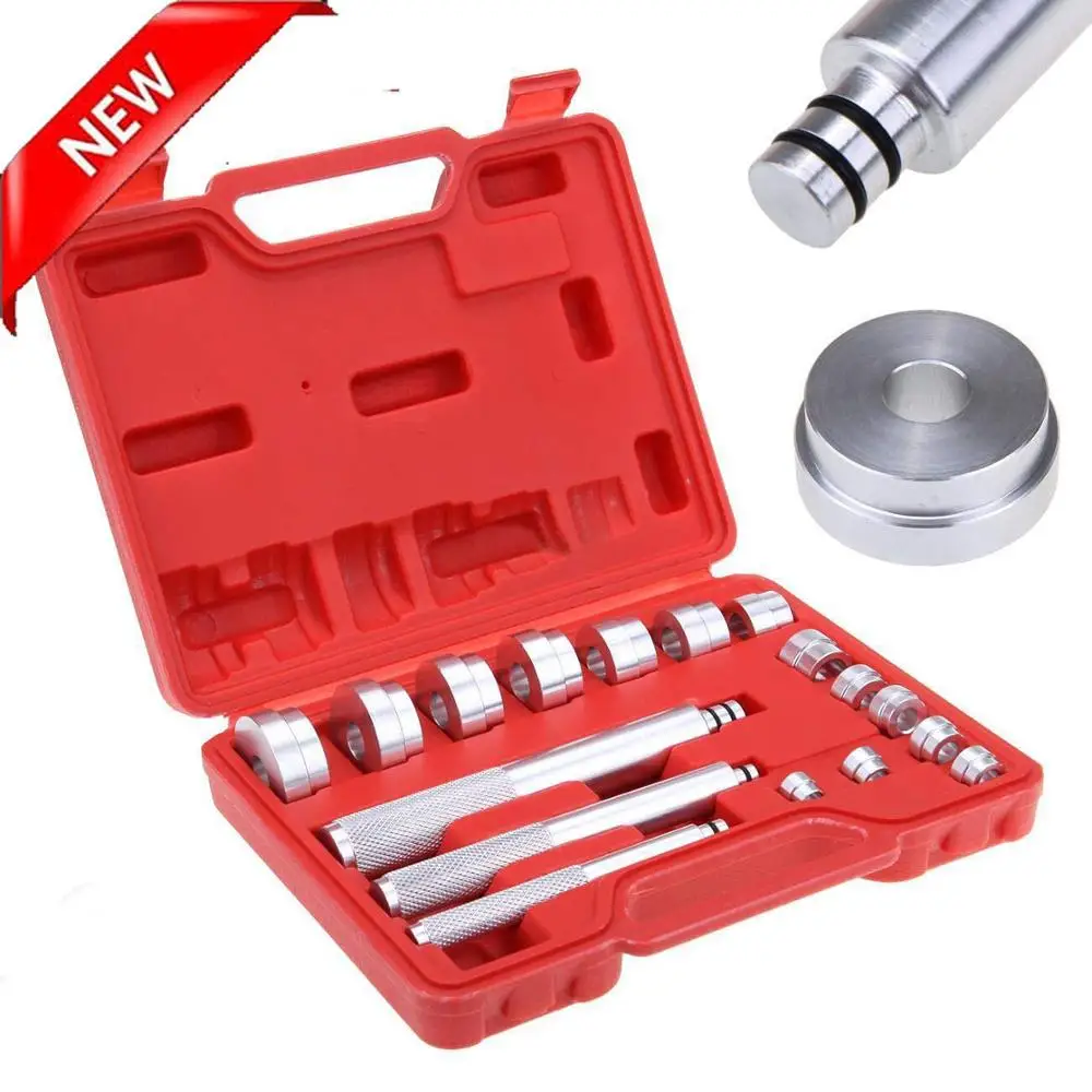 

17 PCS Car Wheel Bearing Races Seals Bush Driver Master Tool Set Aluminum Axle Repair Tool Motorbikes Auto Bearings or Seals
