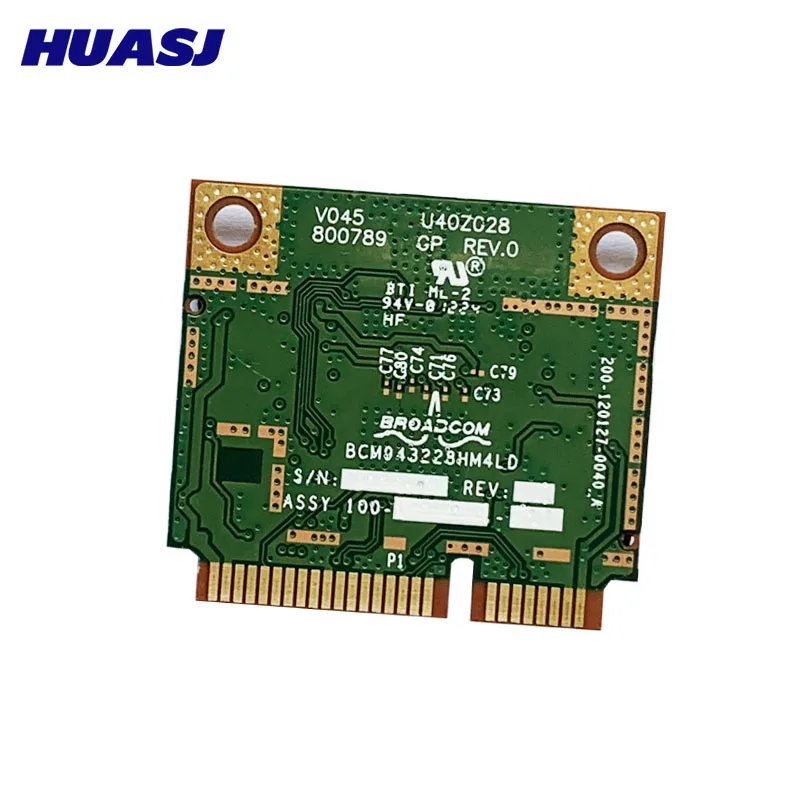 WLAN-карта Huasj Dell Optiplex 3010 7010 9010 Bcm43228hm4l Dw1530 2 4G/Φ 300M Wifi Mini Pcie полукарта | Компьютеры и