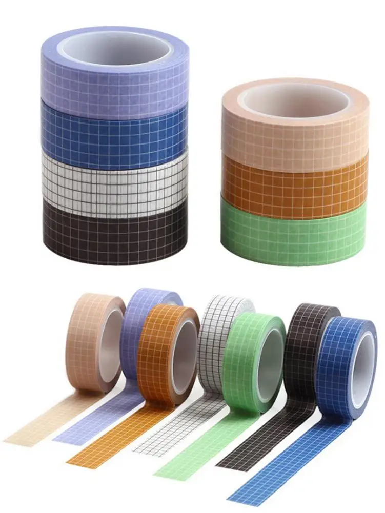 7 шт. Разноцветные бумажные ленты для украшения скрапбукинга|Офисный скотч| |