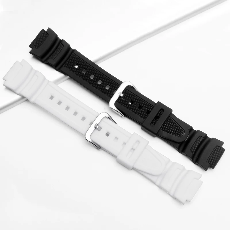 18MM Silicone Strap Men For Casio Watch Strap AE-1000w AQ-S810W SGW-400H Sports Replacement Watchband Correa for Reloj Casioak
