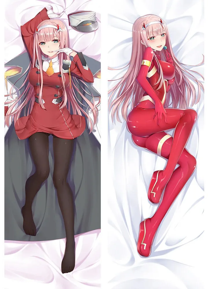 Аниме Darlin in the Franxx Zero Two 02 сексуальная девушка наволочка обнимающая Подушка Чехол