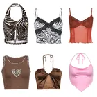 Женский укороченный топ, корсет Y2k, сексуальный топ в стиле 90-х, 2021