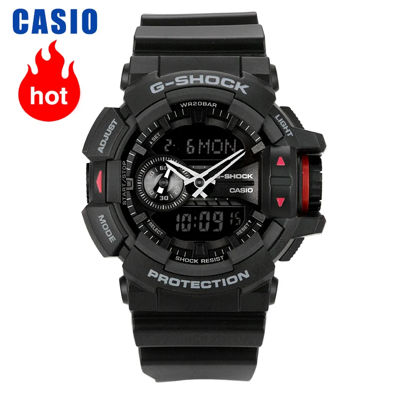 Часы Casio спортивные модные водонепроницаемые мужские часы с ремешком на руку для