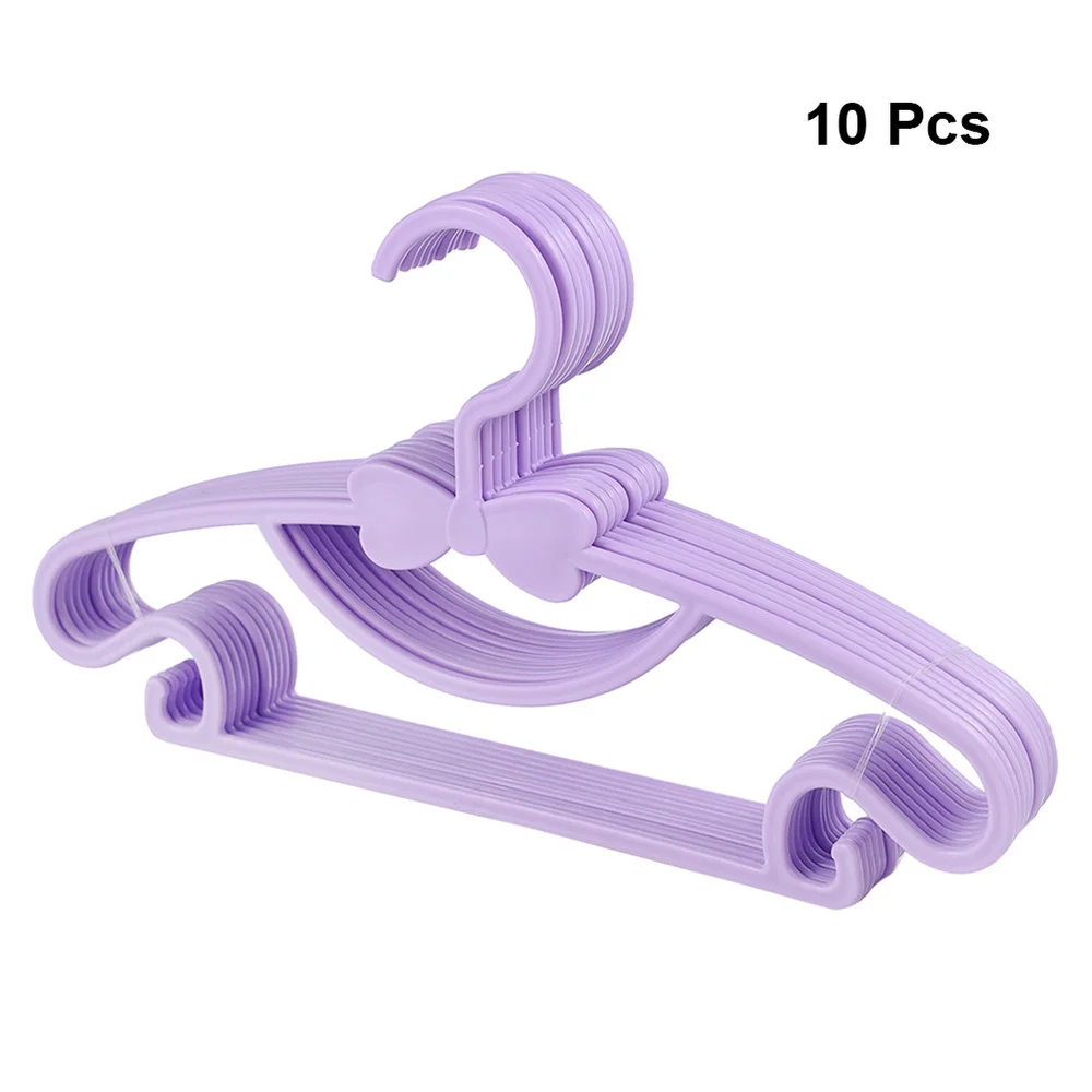 

10pcs Anti-slip Kids Clothes Hangers Practical Clothes Hangers Clothes Hangers Durable Coat Hook for Kid Home (White)