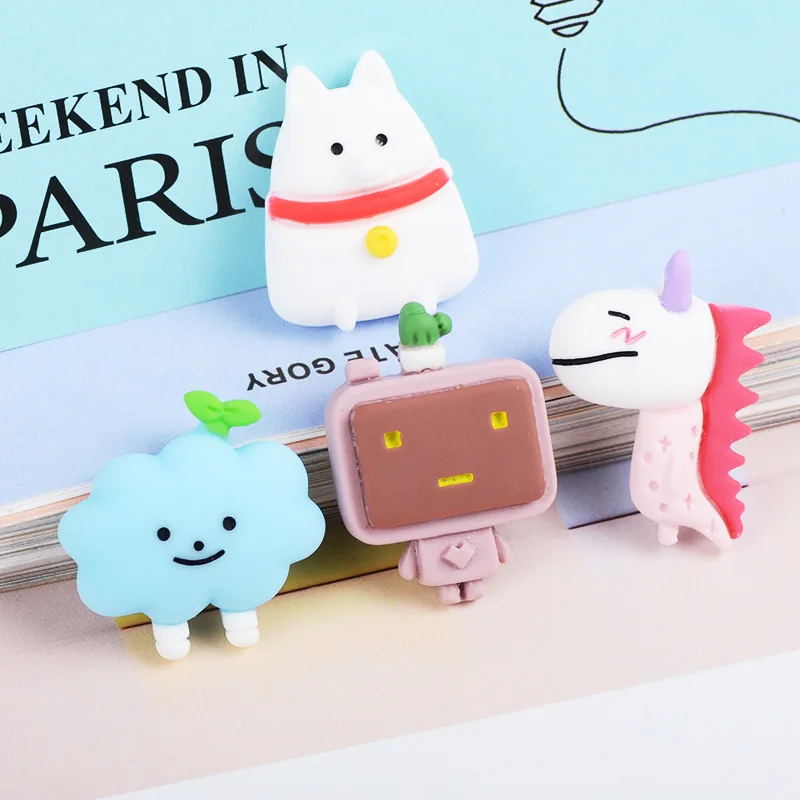 

Сделай Сам Скрапбукинг Милая Смола Имитация мультфильмов аксессуары Кабошон Художественное украшение очаровательное ремесло