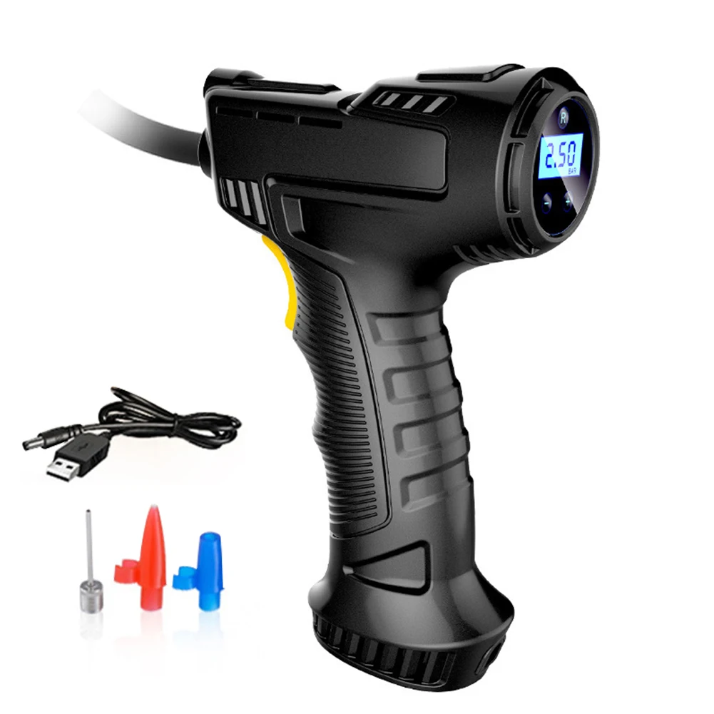 

USB Перезаряжаемый Универсальный Велосипедный Электрический воздушный надувной насос цифровой дисплей портативная умная автомобильная ши...