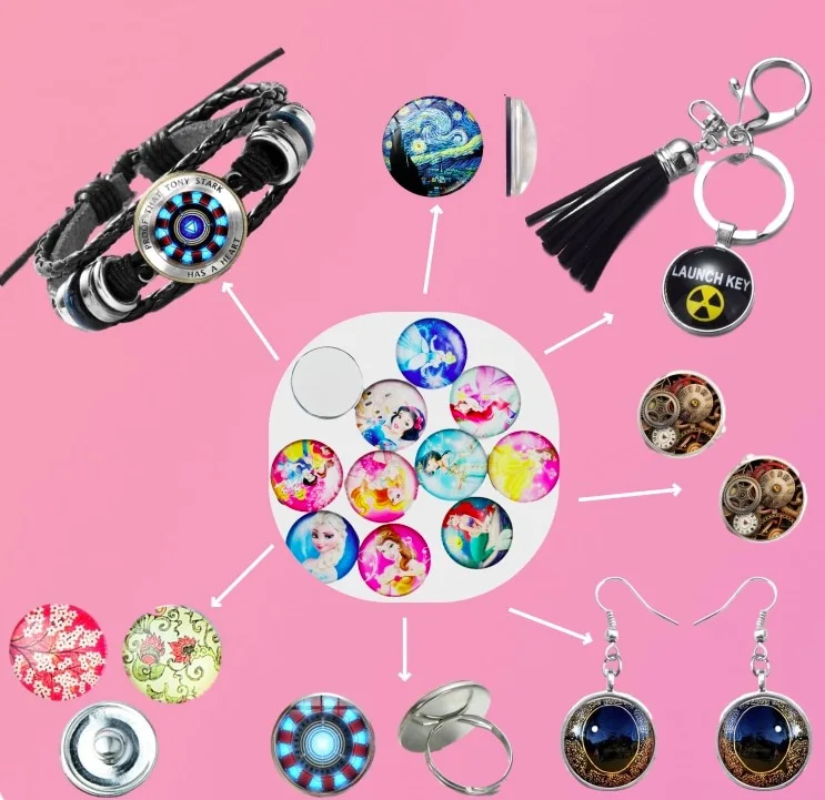 30 шт счастливый автобус автомобиль оснастки кнопка ювелирные изделия 18 мм стиль