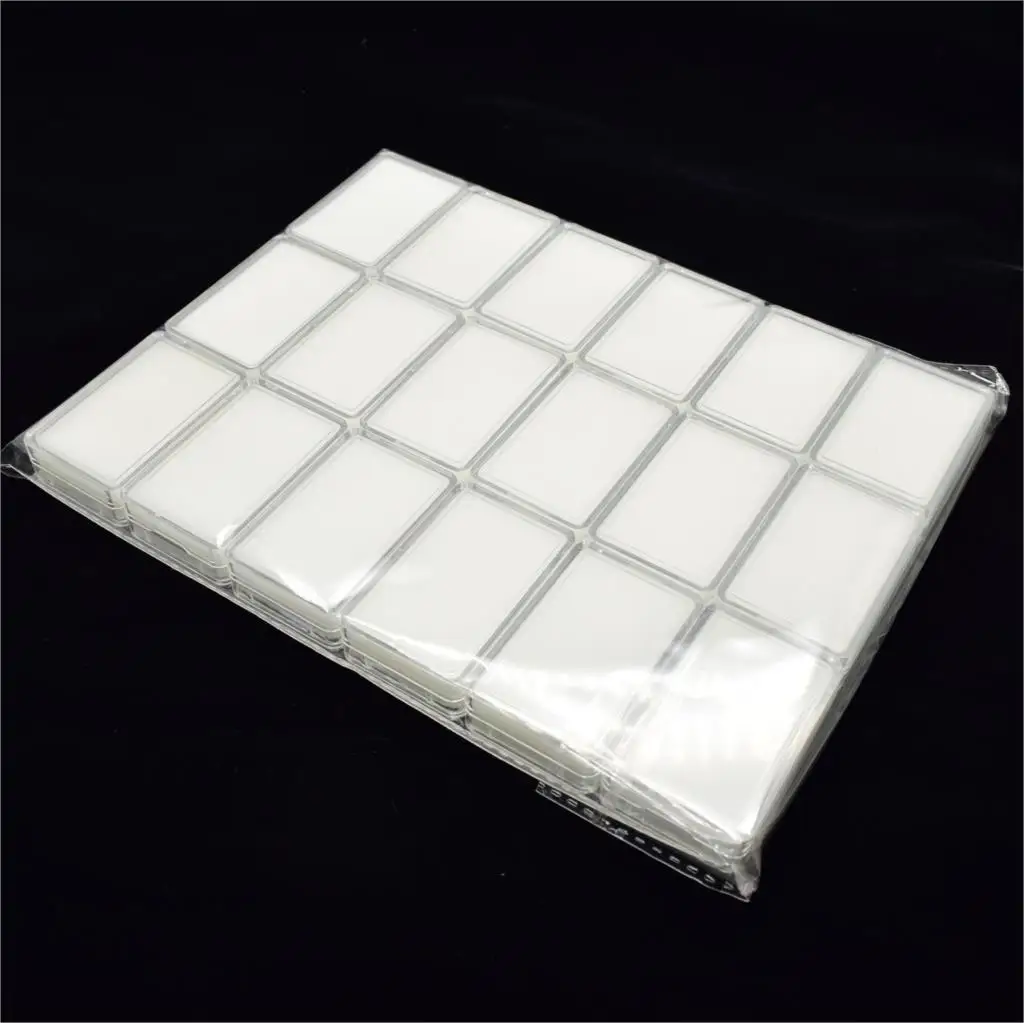 

Wholesle 18pcs/lot 5.7cm x 3.7cm Diamond Display Box Plastic Diamond Case Stone Storage Box Gem Packaging Box Black and White
