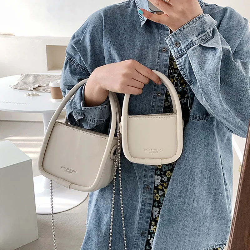 

Mini Shoulder Handbag 2021 New High-quality PU Leather Tote Bag Women's Designer Chain Shoulder Bag Square Bag