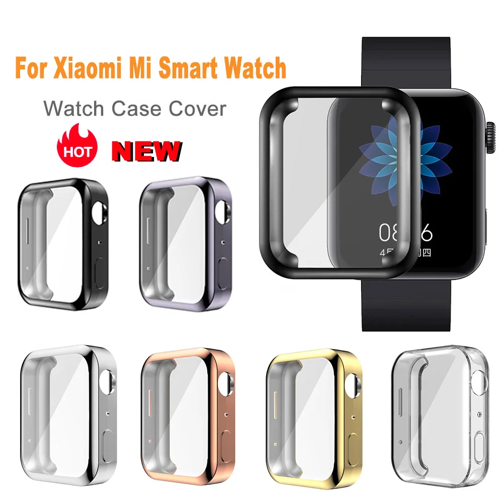 Защитный чехол для Mi Watch Band мягкий из ТПУ Xiaomi противоударный бампер с защитой от