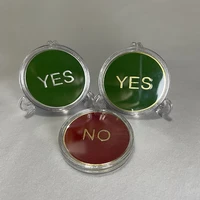 color yes no relief commemorative medallion baked lacquer metal medallion commemorative coin challenge coin