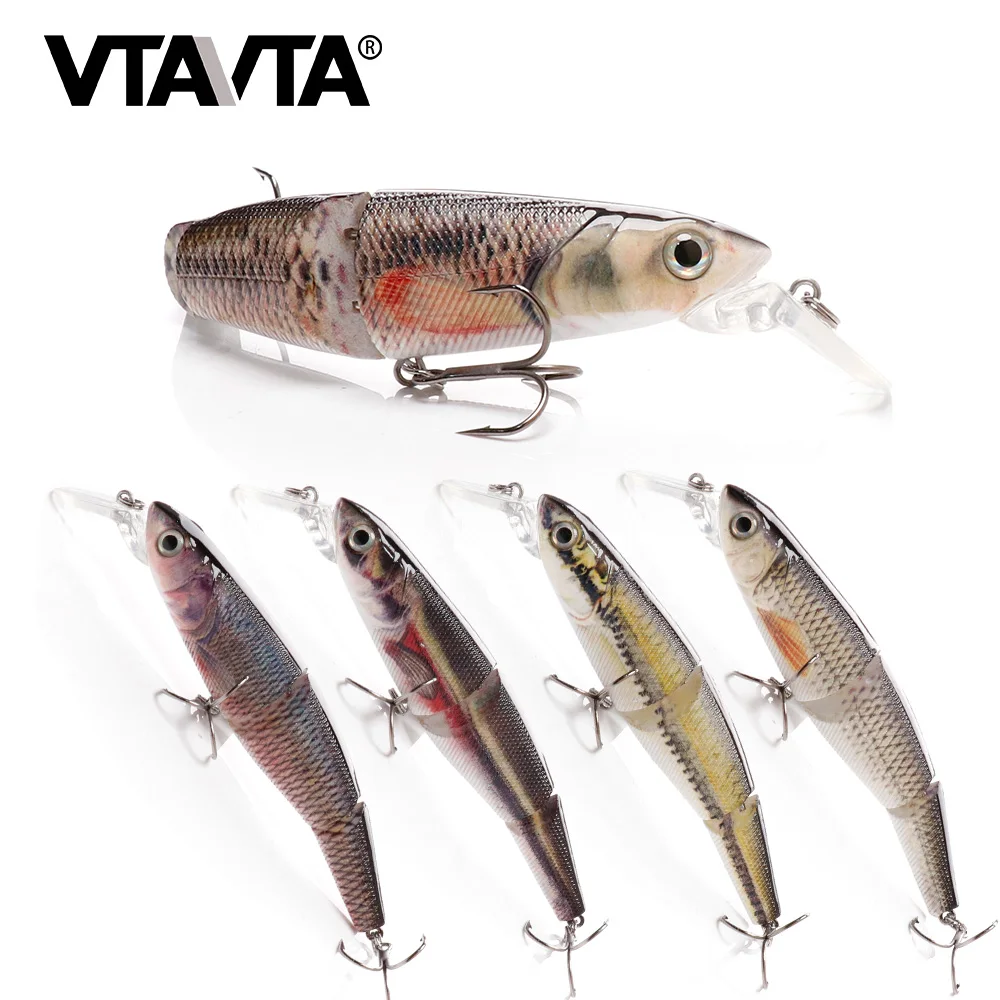 VTAVTA 16 г 10 5 см 3 сегментная шарнирная приманка для плавания Crankbaits Рыбная вобблер