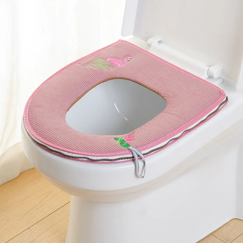 

Household Items, Embroidered Toilet Seat, with Handle, Embroidered Toilet Seat, Toilet Seat, Thickened Waterproof Toilet Seat