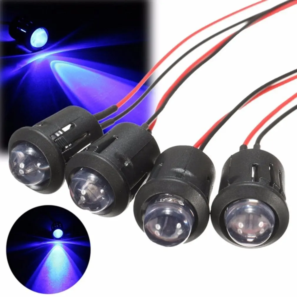 

5pcs 12v 10mm Waterproof Pre-wired Constant Led Ultra Bright Water Transparent Bulb Indicator Signals Light