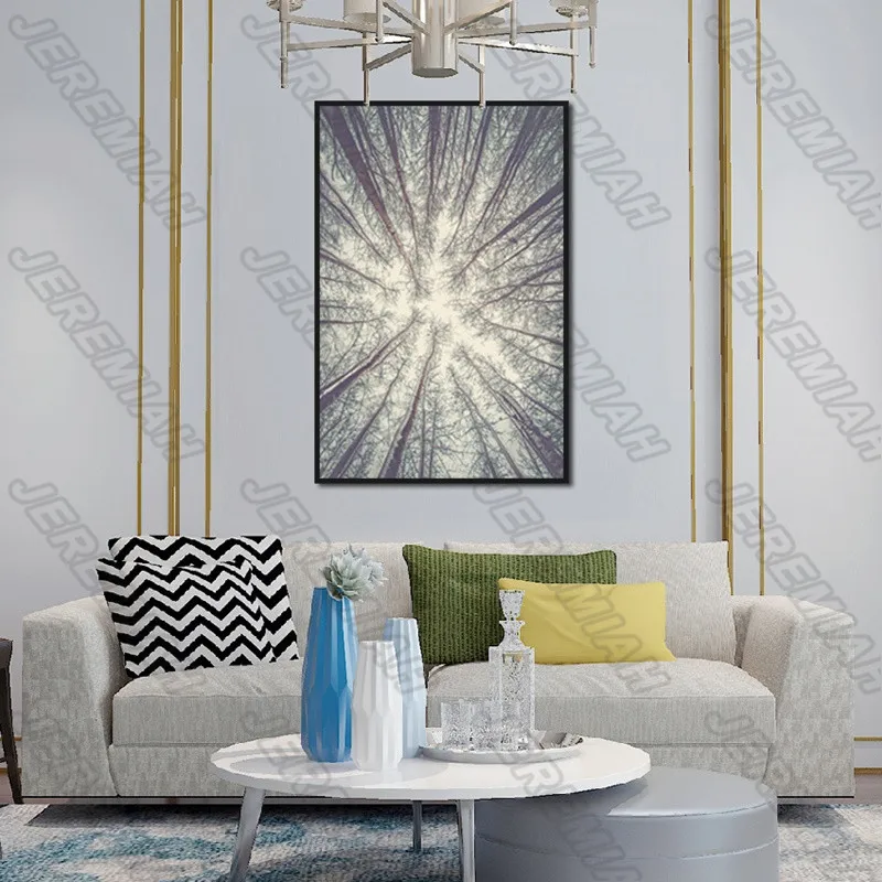 

Big Tree Snow Landscape Painting Waterproof Ink Canvas Print Art Picture Wall Stickers Home Decoration