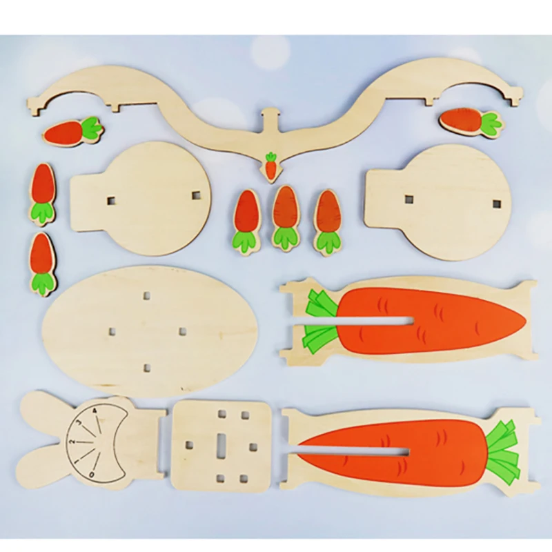 Детские математические игрушки с мультяшным Кроликом весы для балансировки