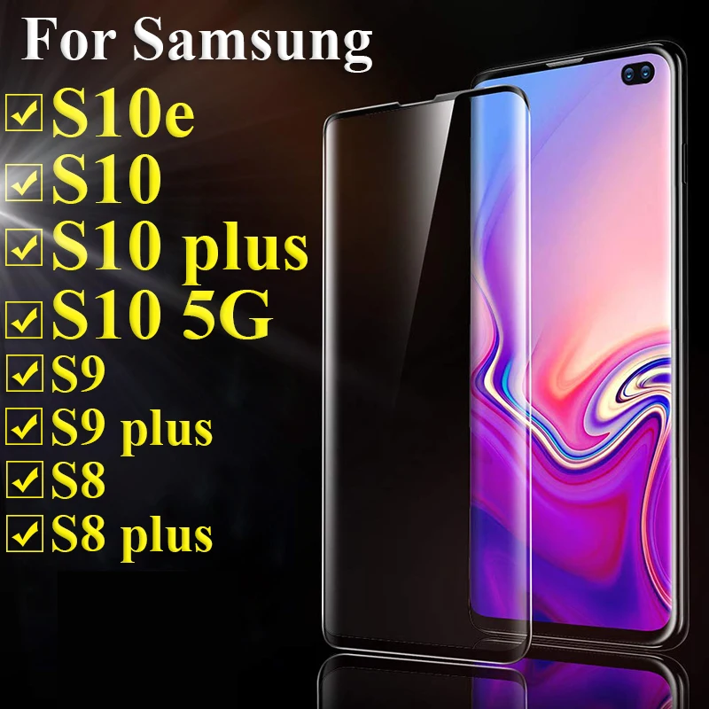 3D Защитное стекло для samsung galaxy s10 plus 5G s10e закаленное s9 s8 s 10 e 9 8 s10plus samsun galax verre tremp