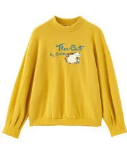 INMAN Autumn New Arrival Cotton Blending O-neck Fashion Cute Print Loose All Matched Women Sweatshirts