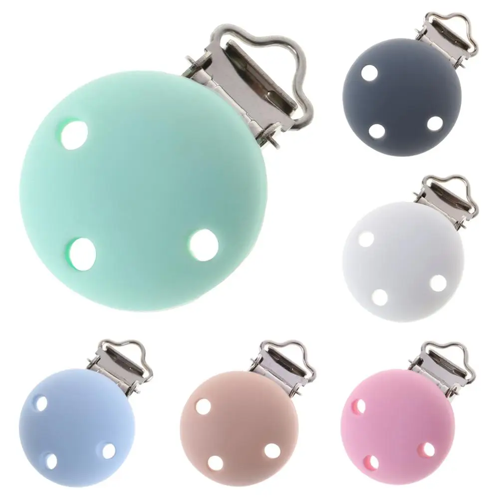 Детская пустышка на цепочке с прищепкой зажим силиконовая соска Прорезыватель