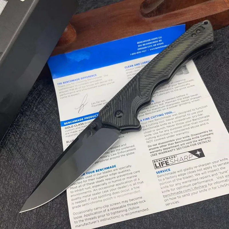 

2021 BM 615 Folding Knife Steel Blade Ball Bearing Folding Pocket Survival EDC Tool Outdoor Camping Hunting Hike Knife Gifts Box