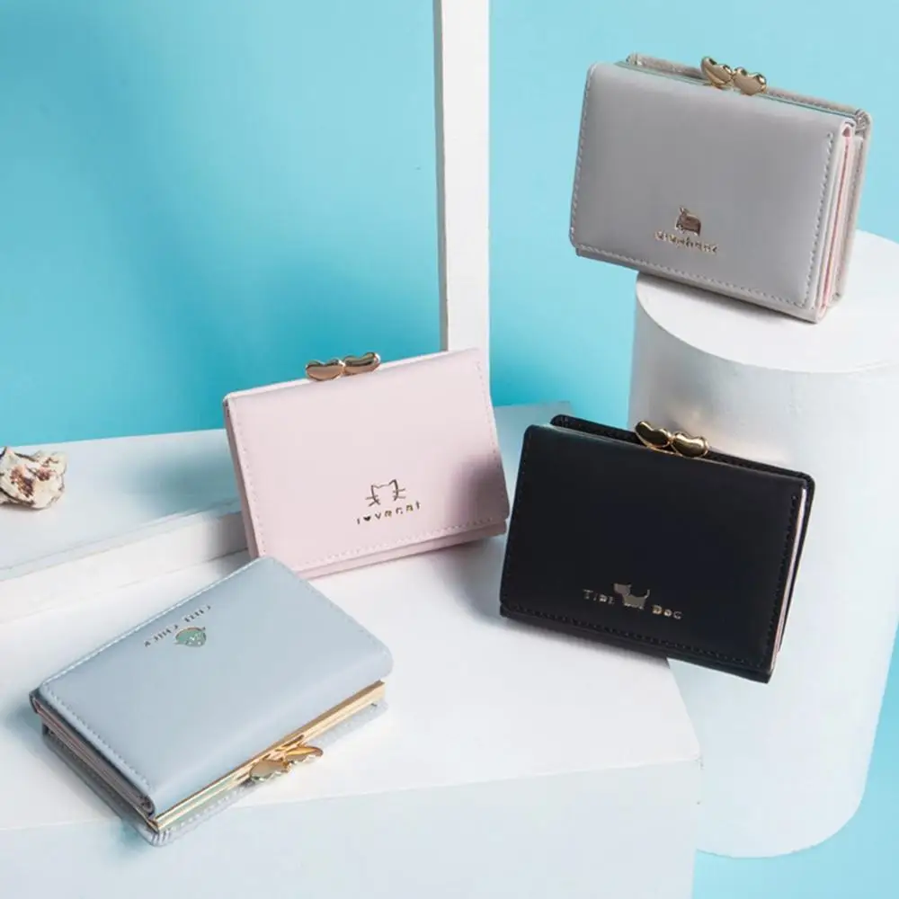 Новинка кошелек для монет несколько зажимов карт короткий женский клатч твердый