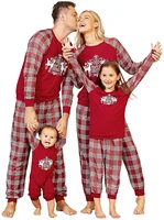 christmas pajamas for family 2021 autumn winter holiday for womenmenkidscouples vacation cute printed loungewear sleepwear