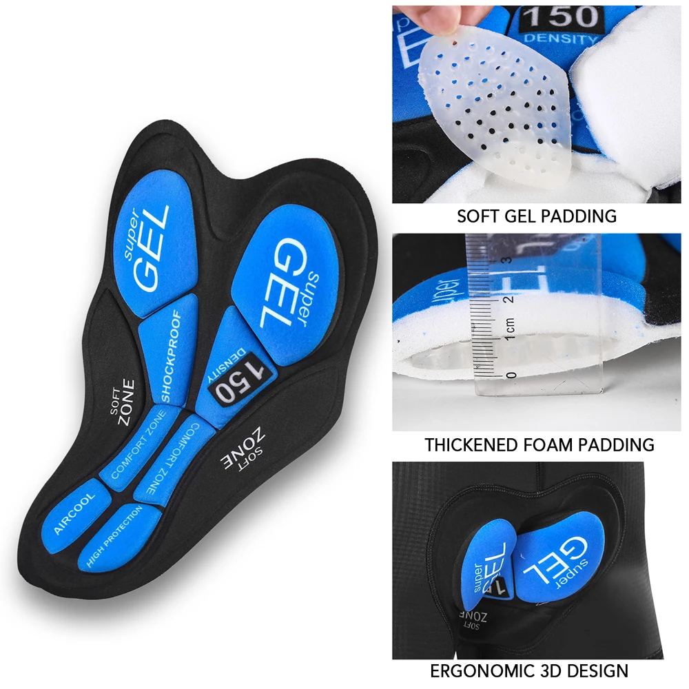 Мужские велосипедные мягкие шорты с противоскользящими рукоятками для ног