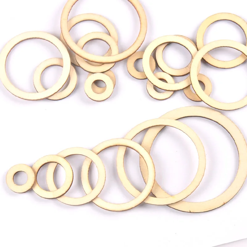 Круг/кольцо Изделия из дерева для скрапбукинга &quotсделай сам&quot натуральный