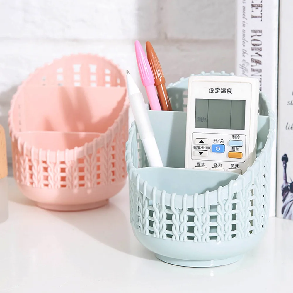 Настольный держатель для ручек пластиковая компактная корзина дома кухни ванной