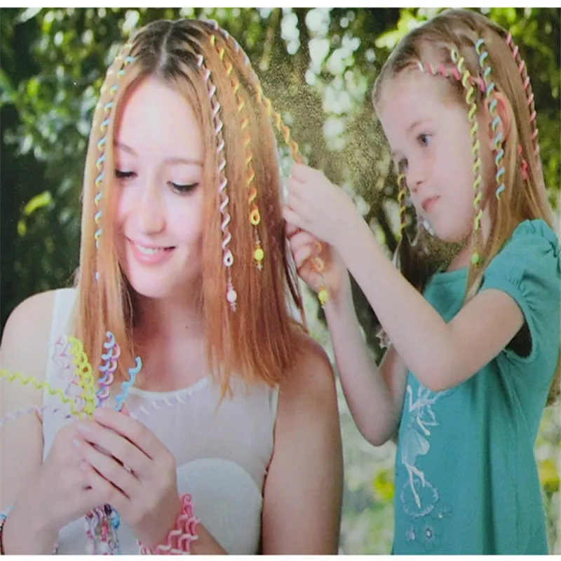 1 шт. радужные Цветные Милые бигуди для девочек щипцы волос инструменты укладки