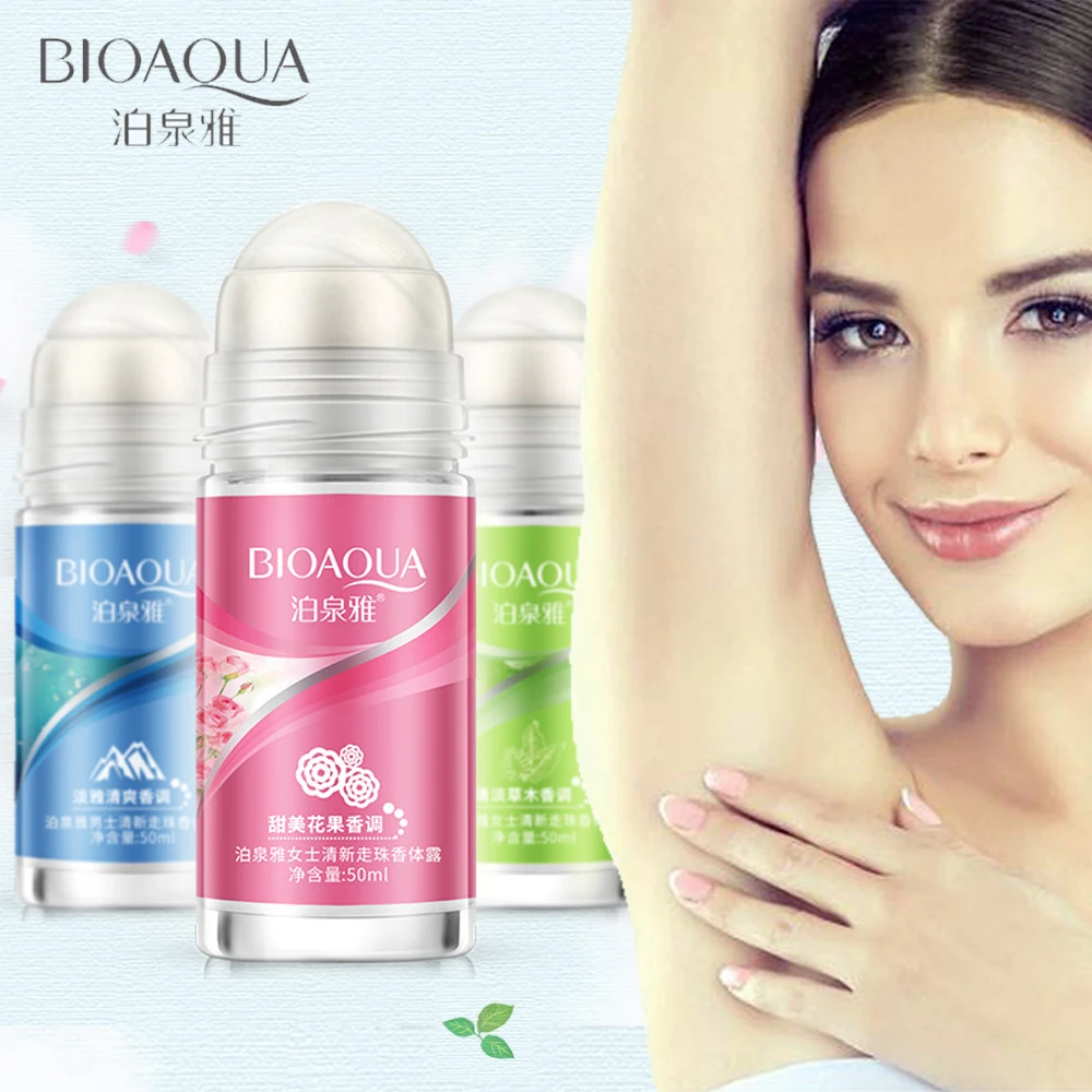 

BIOAQUA Ball Body Lotion Antiperspirants Underarm Deodorant Roll on Bottle Women Fragrance Men Smooth pheromone