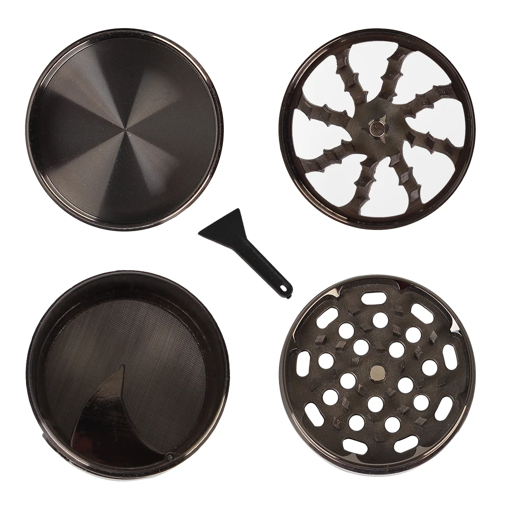 Прозрачная травяная табачная мельница ремешок для курения трав 4-layer 63 мм