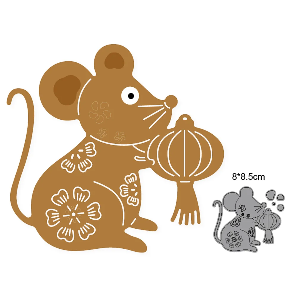 

New metal cutting dies cut die mold Animals Mouse Lantern decoration Scrapbook paper craft knife mould blade punch stencils dies