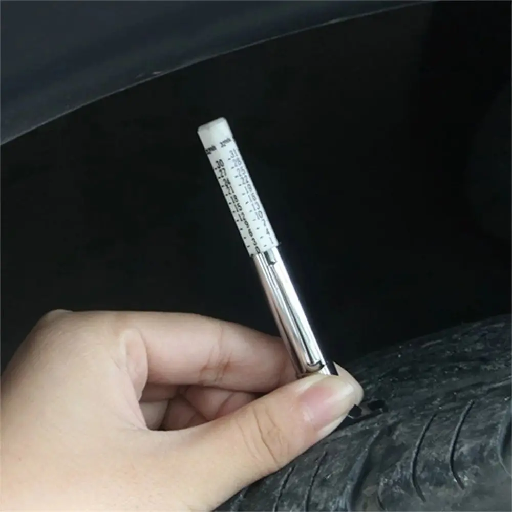 

25mm Car Tyre Measuring Pen Universal Tire Tread Pattern Depth Measuring Tool Cylindrical Automotive Thickness Detection Gauge