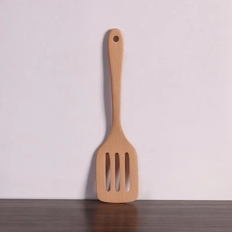 

Wooden Kitchenware set Long handle Spatula Rice Scoop shovel Mixing Spoons