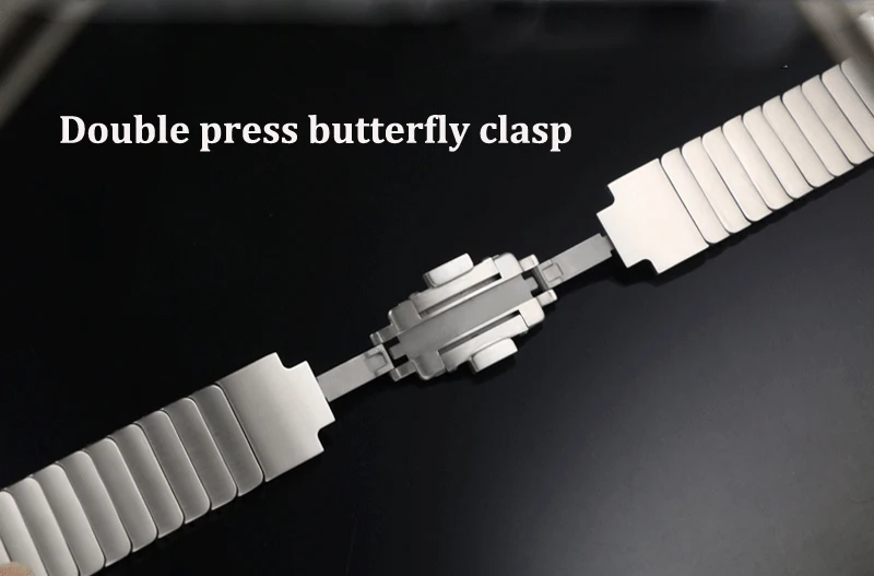 Браслет со звеньями для apple watch band 42 мм 38 мм apple watch 4 iwatch belt 44 мм 40 мм 3 2 1 металлический ремешок из нержавеющей стали