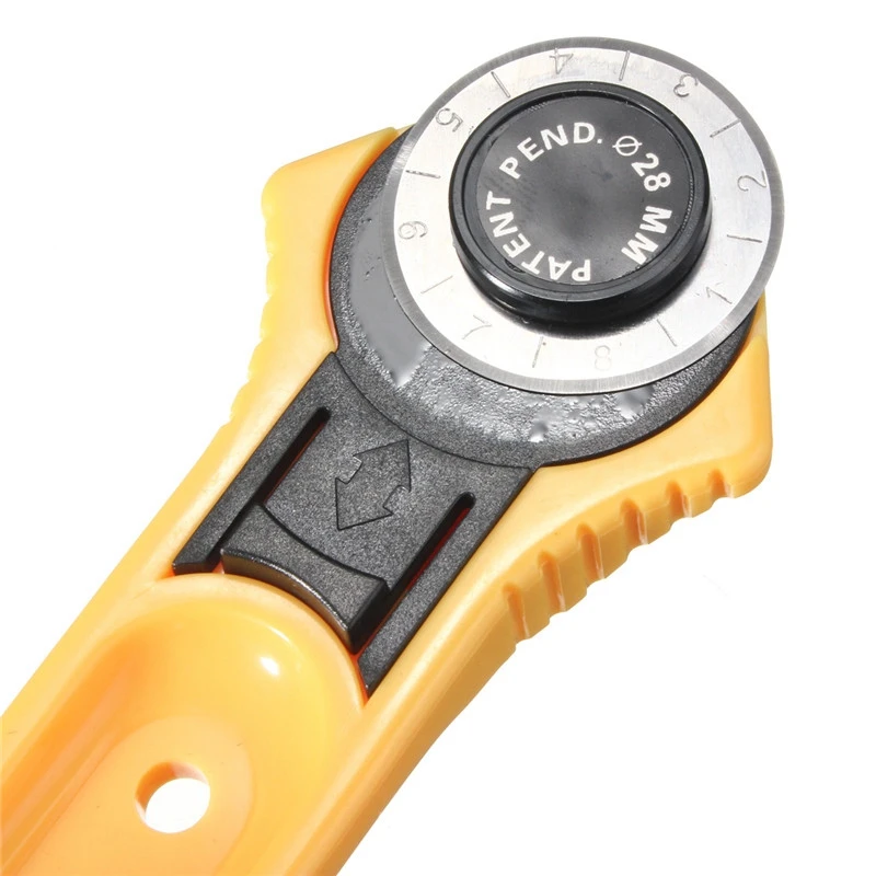 Желтый взрослых роликовых ножовочное полотно круг для резки ткани круглый резак