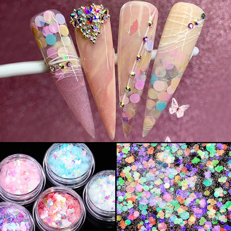 1 шт. цветные блестки для ногтей | Красота и здоровье