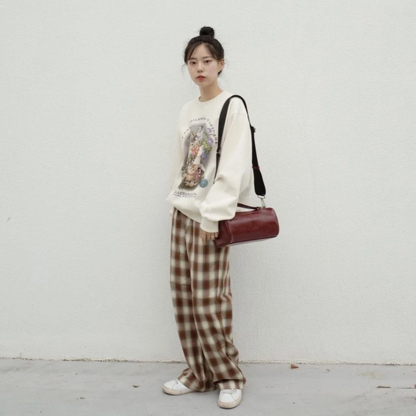 

Casual Harajuku Cartoon Cat Printing Female Sweatshirt Hoodies Spring Autumn Pullover White Lovers Kawaii Women Long Sleeve Top