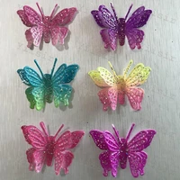 plastic butterfly color jewelry accessories can be used as childrens hairpin crafts decorative headwear without clip