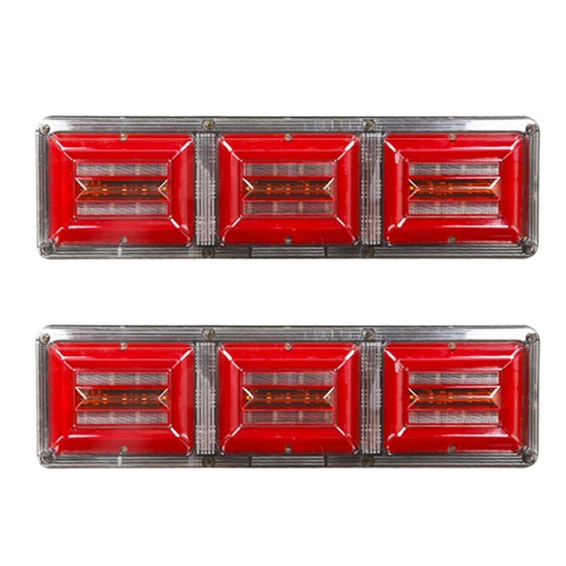 

24V Truck Rear Tail Light Dynamic LED Turn Signal Indicator Rear Brake Stop Lamp for Truck, Trailers, Caravans, Campers