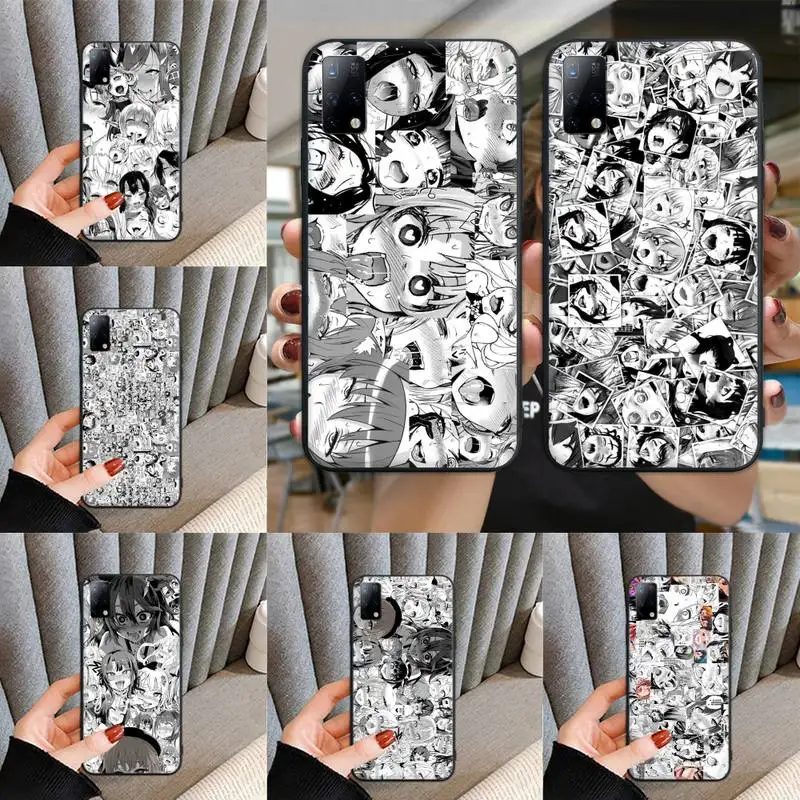 

ahegao manga girl Shockproof Phone Case For Redmi 9a 8a 7a 6a K20 note10 note9 note8 note7 note6 pro soft Cover Fundas