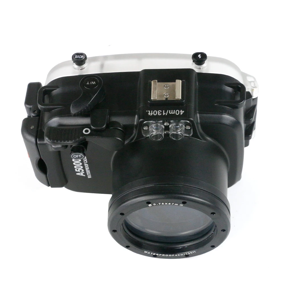 Водонепроницаемый чехол для подводной съемки камеры SONY A5000 A5100 16 50 мм объектива 40
