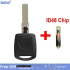 Сменный Чехол для ключа-транспондера OkeyTech для Volkswagen, VW B5, Passat, Golf, SKODA Octavia, чип ID48