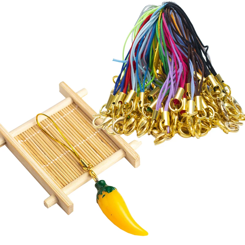 Шнурок XUNZHE с карабином, 20 шт., 70 см, цветной полиэфир, ремешок для рукоделия «сделай сам», маленький шнурок, ремень, аксессуары для игрушек и багажа